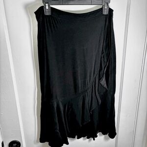 Ann Taylor Black Asymmetrical Skirt